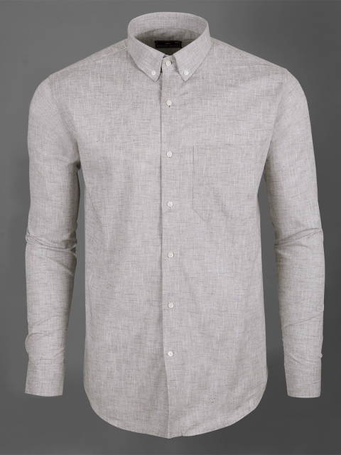 

FRENCH CROWN Men Grey Standard Formal Shirt