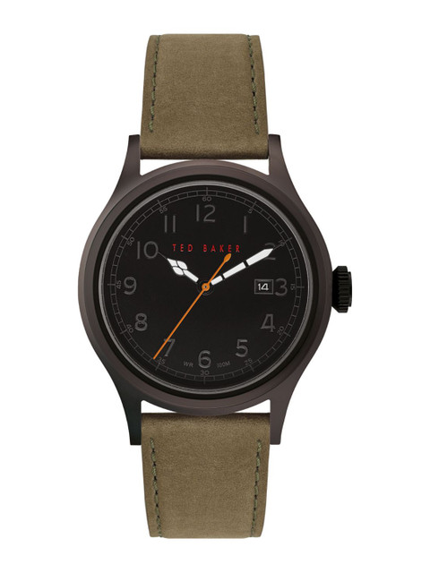 

Ted Baker Men Black Dial & Green Straps Analogue Watch BKPLNF909