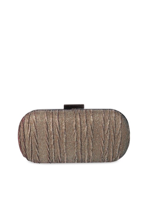 

Metro Gold-Toned Textured Box Clutch