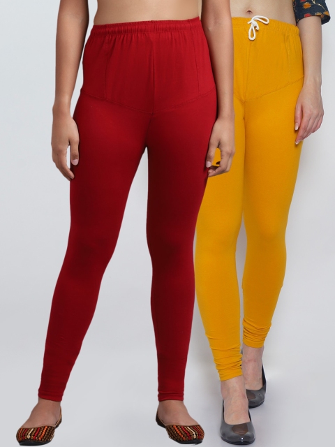 

GRACIT Women Maroon Leggings