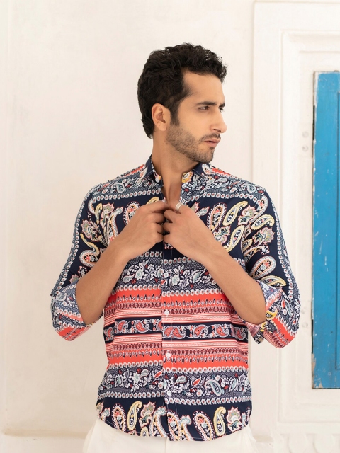 

Tistabene Men Multicoloured Comfort Printed Casual Shirt, Multi