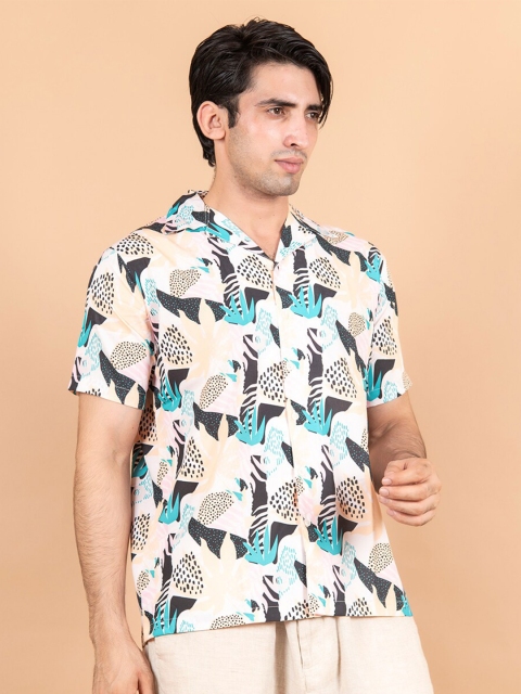 

Tistabene Men Multicoloured Comfort Floral Printed Casual Shirt, Multi