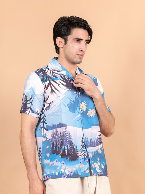 

Tistabene Men Multicoloured Comfort Floral Printed Casual Shirt, Multi