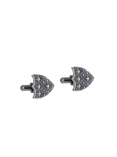 Dare By Voylla Silver-Toned Cufflinks available at myntra for Rs.347