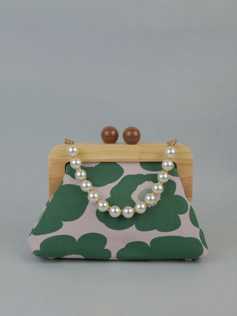 

THESTO Green PU Structured Sling Bag
