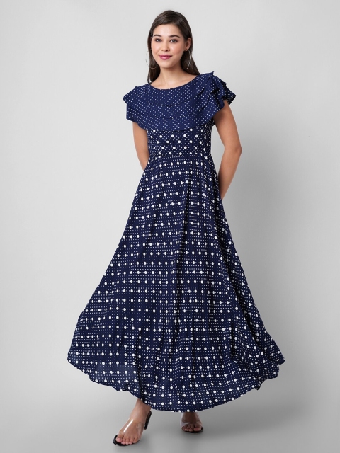 

DRESSAR Blue Maxi Dress