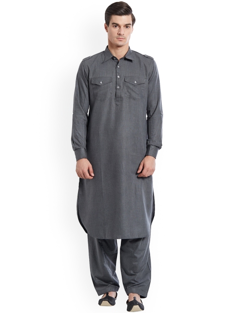 

Indian Poshakh Men Black Kurta with Pyjamas