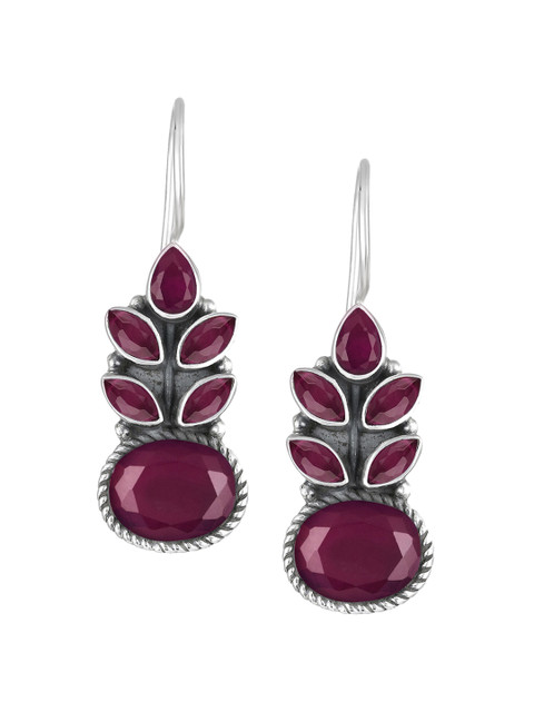 

Silvora by Peora Green Contemporary Drop Earrings