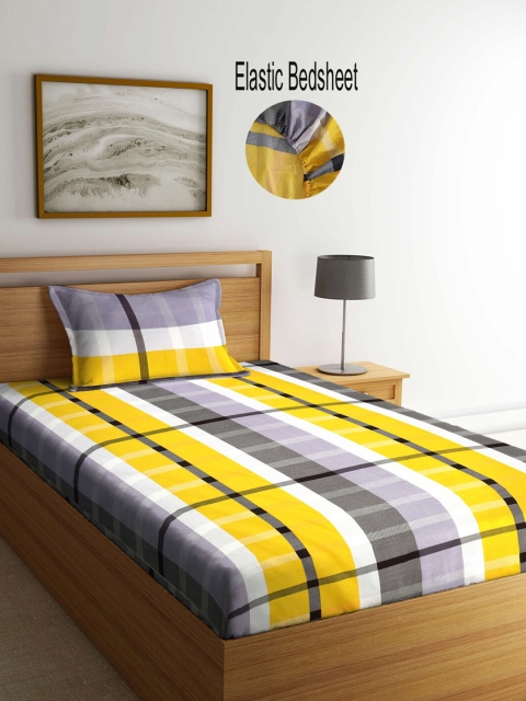 

KLOTTHE Unisex Multi Bedsheets, Yellow