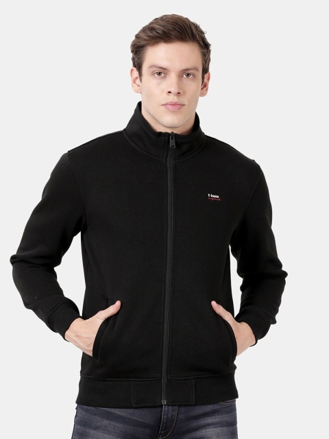 

t-base Men Black Mock Collar Sweatshirt