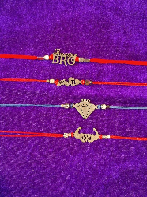 

CRAYTON Men Raksha Bandhan Multi Crayton Set of 4, Gold