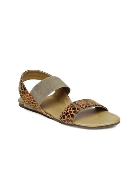 

Lavie Women Brown Printed Open Toe Flats