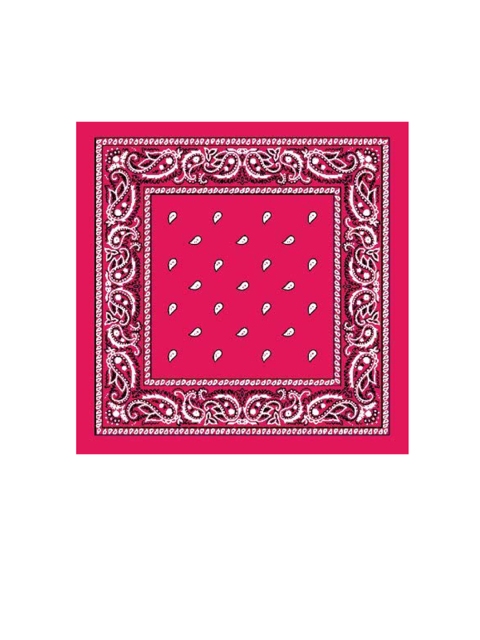 

Aadishwar Creations Pink & White Paisley Printed Cotton Bandana