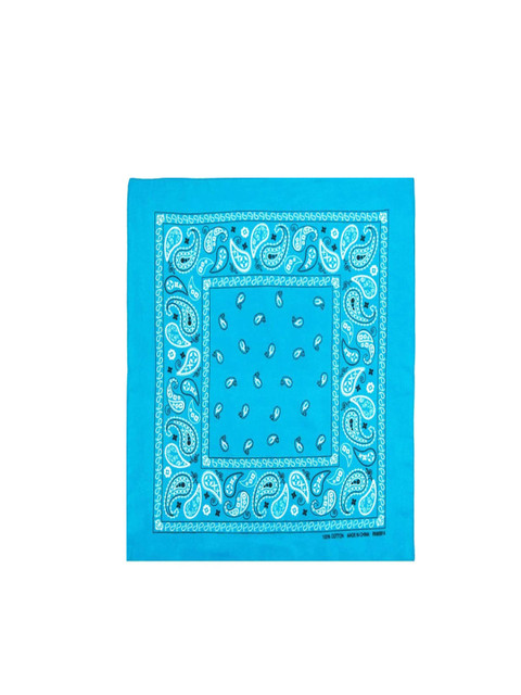 

Aadishwar Creations Unisex Pack Of 2 Blue Paisley Printed Cotton Bandanas