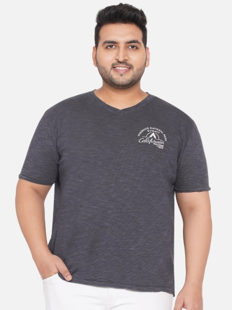 

Santonio Men Grey V-Neck T-shirt