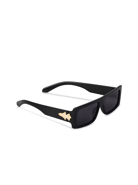 

Freddy Unisex Black Lens & Black Rectangle Sunglasses with UV Protected Lens
