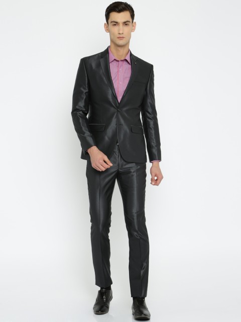

Parx Charcoal Grey Single-Breasted Two-Piece Formal Suit