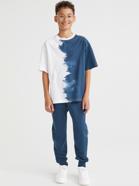 

H&M Boys Teal & White 2-Piece T-shirt and Joggers Set