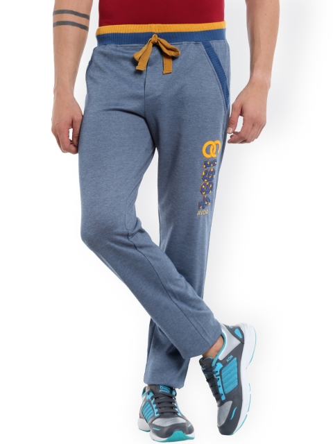 

AVOQ Men Blue Track Pants