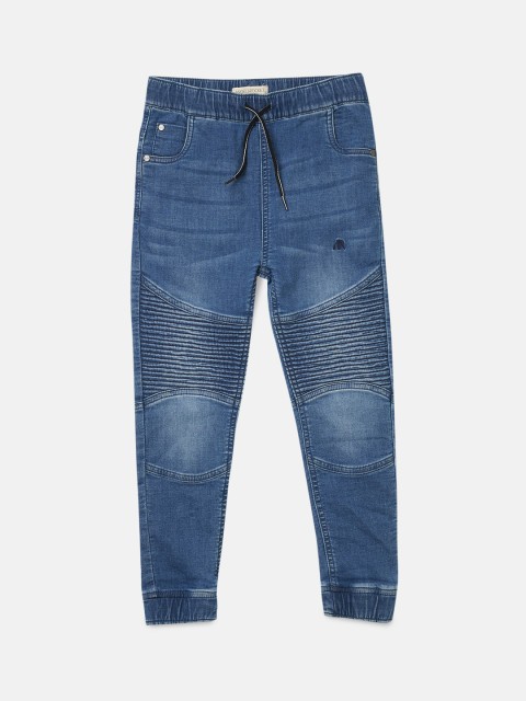 

Angel & Rocket Blue Solid Cotton Track Pants
