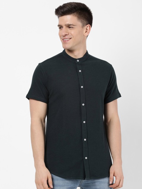 

R&B Men Green Casual Shirt