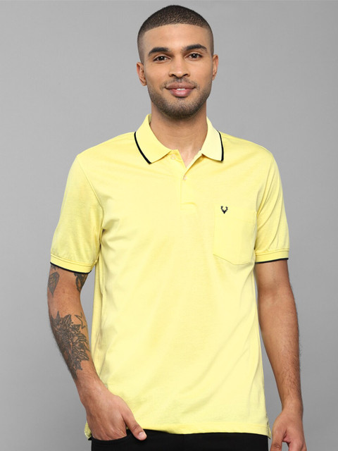 

Allen Solly Men Yellow Polo Collar T-shirt