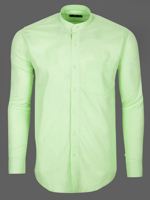 

FRENCH CROWN Men Green Formal Shirt