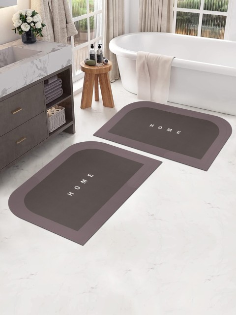 

Story@home Brown Nappa Leather Solid Set of 2 Encore Doormat