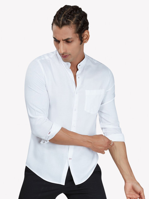 

VASTRADO Men White Casual Shirt