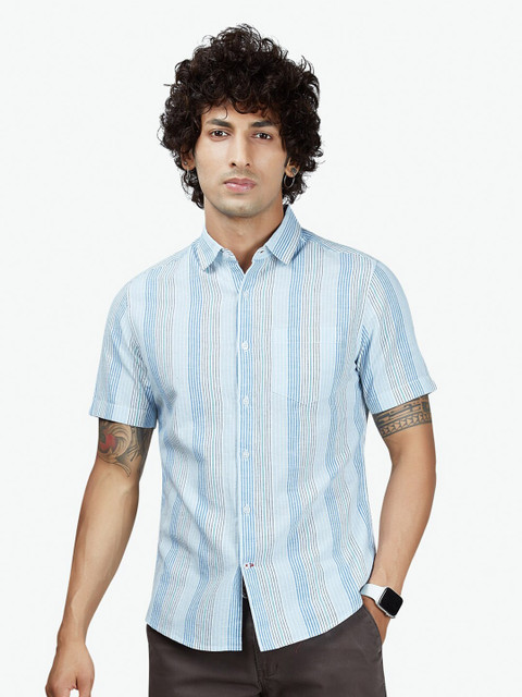 

VASTRADO Men Multicoloured Striped Casual Shirt, Multi