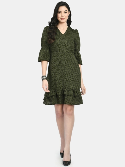 

NIXX Olive Green Dress