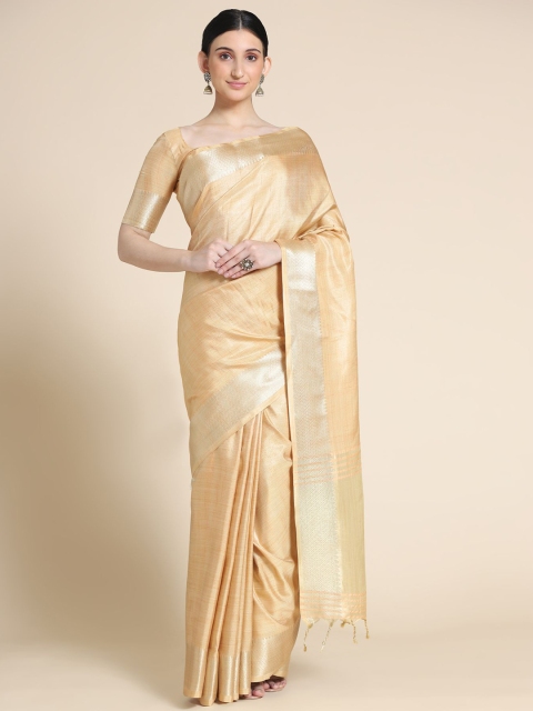 

VISHNU WEAVES Grey Woven Design Mysore Silk Saree