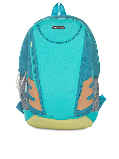 

Bags.R.us Unisex Sea Green Solid Backpack