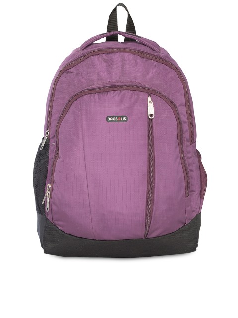 

Bags.R.us Unisex Purple Solid Backpack