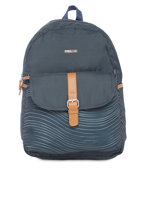 

Bags.R.us Unisex Grey Graphic Backpack