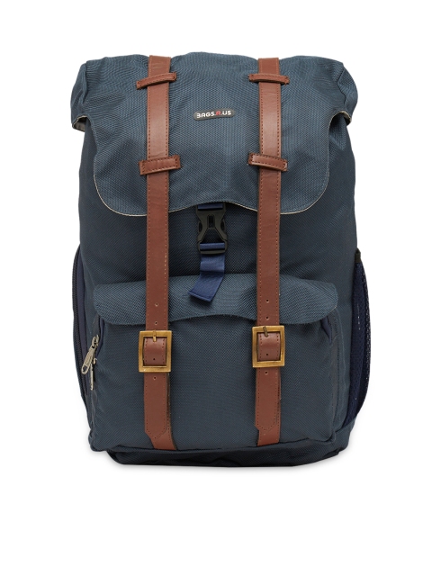 

Bags.R.us Unisex Blue Solid Backpack