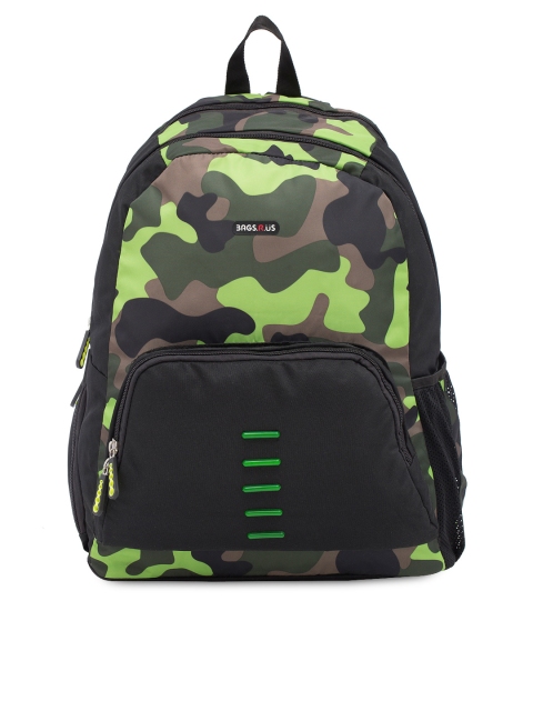

Bags.R.us Unisex Green & Black Laptop Backpack
