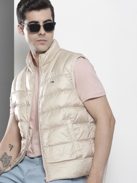 

Tommy Hilfiger Men Beige Solid Puffer Jacket