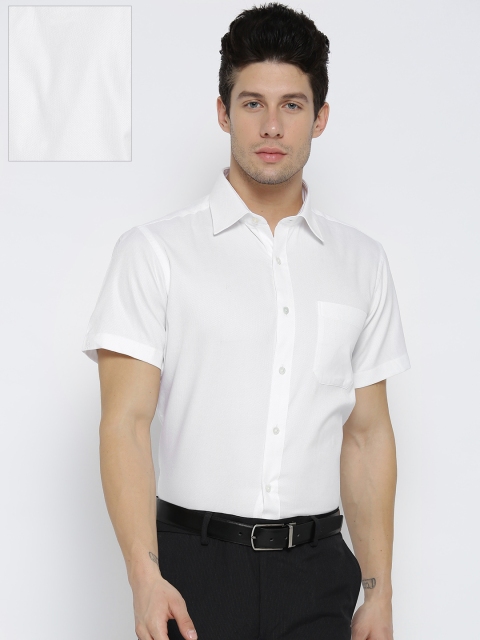 

Raymond Men White Solid Formal Shirt