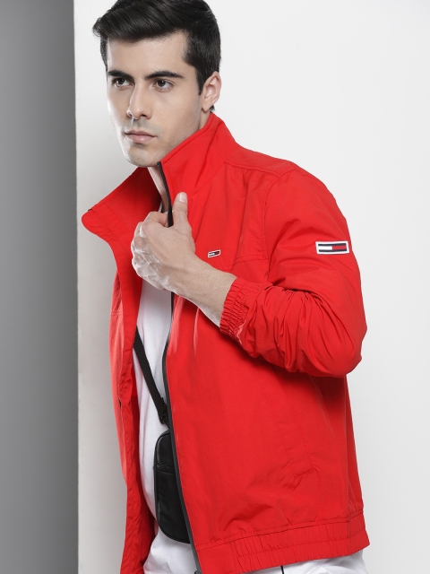 

Tommy Hilfiger Men Red Bomber Jacket