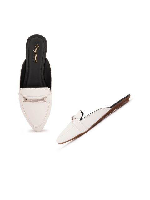 

VAYONAA Women White Flats