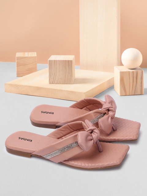 

RINDAS Women Pink Bows Flats