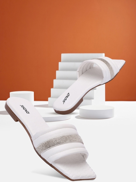 

RINDAS Women White Flats