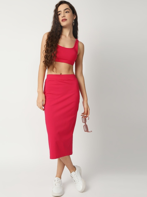

Disrupt Women Pink Solid Co-Ords