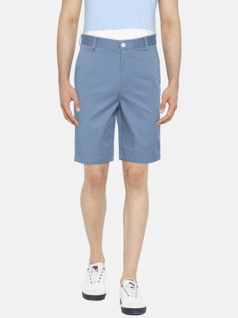 

Raymond Men Blue Solid Regular Fit Regular Shorts