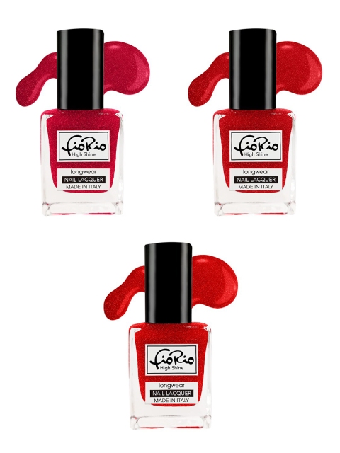 

Fiorio Set of 3 High Shine Long Lasting Nail Lacquer Nail polish -11ml, Na