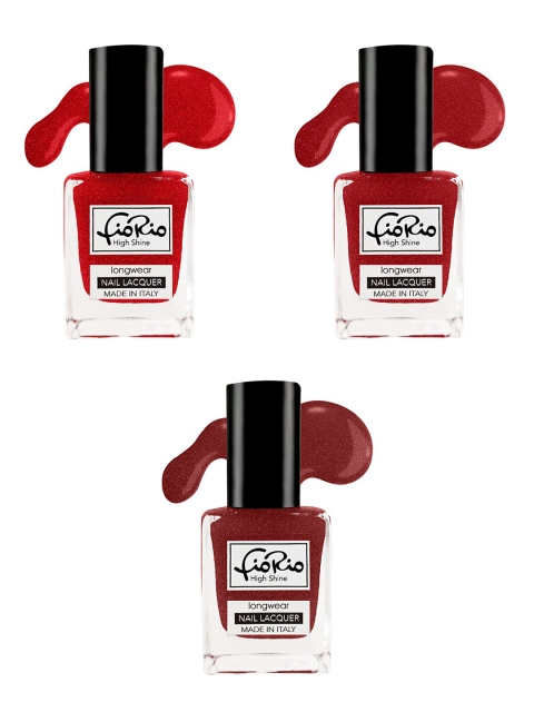 

Fiorio Set of 3 High Shine Long Lasting Nail Lacquer Nail polish -11ml, Na