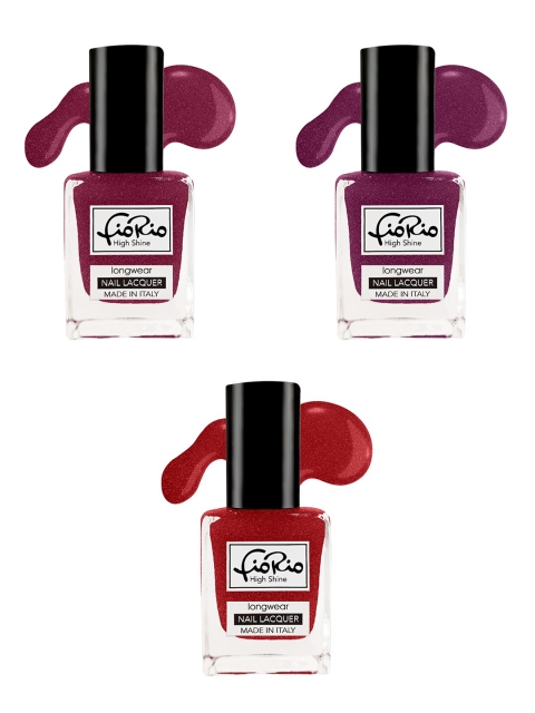 

Fiorio Set of 3 High Shine Long Lasting Nail Lacquer Nail polish -11ml, Na
