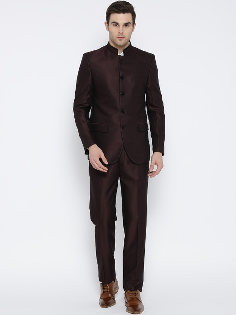 

Raymond Burgundy Contemporary Fit Dual-Toned Partywear Suit