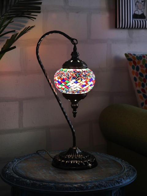 

OddCroft Copper-Toned & White Textured Turkish Mosaic Table Lamp